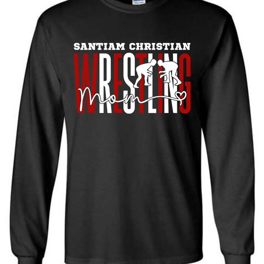 Wrestling Mom - TEE, CREWNECK OR LONG SLEEVE