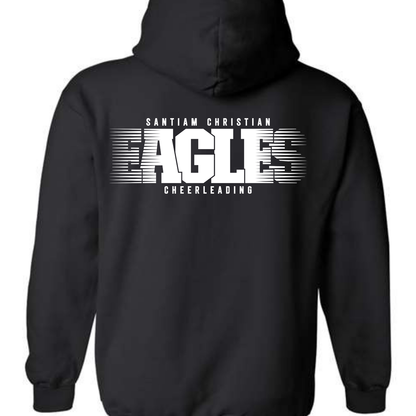 Eagle Cheer Faded Pocket and Back - ZIP UP, CREWNECK, HOODIE OR TEE