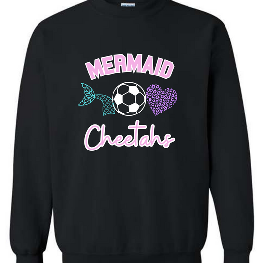 Mermaid Cheetahs - TEE, CREW OR HOODIE