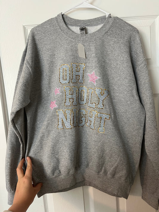 OH HOLY NIGHT CREWNECK - READY TO SHIP SALE