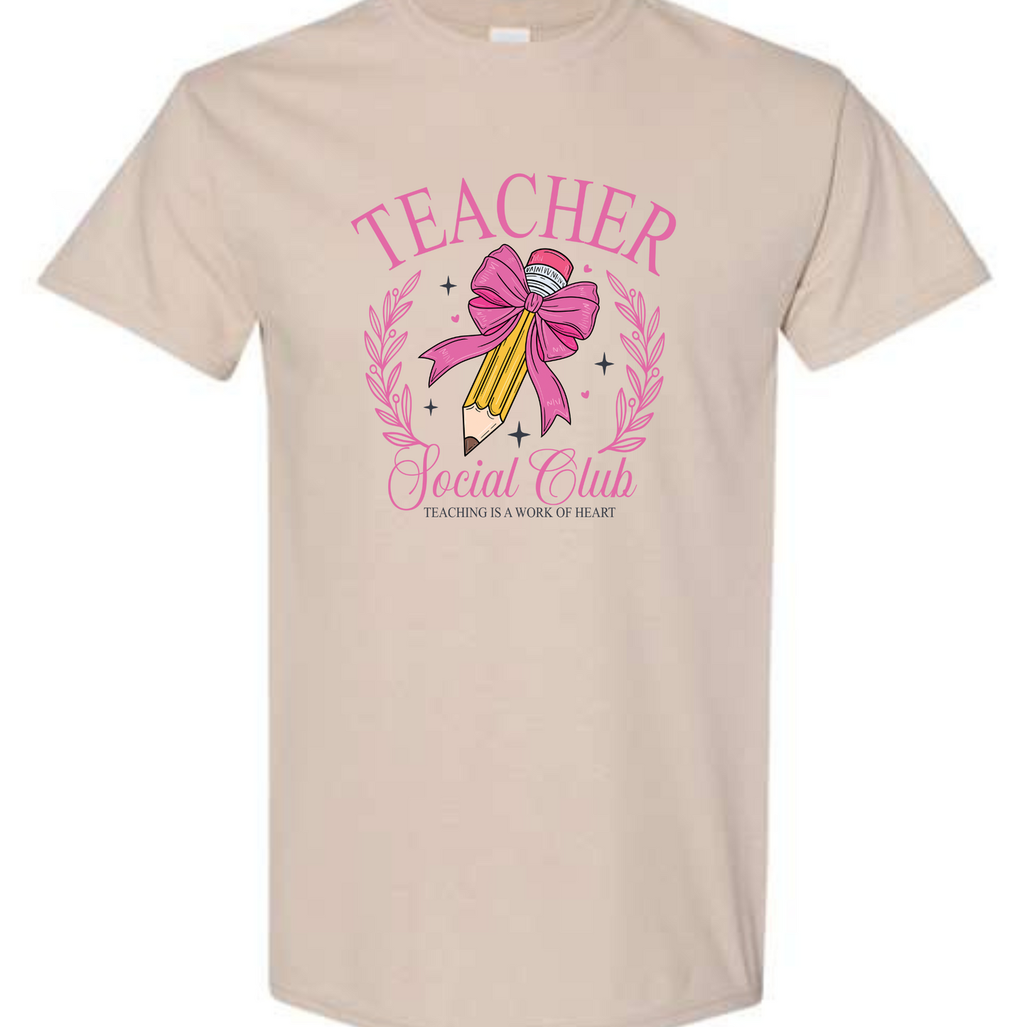 TEACHER SOCIAL CLUB  - SAND TEE