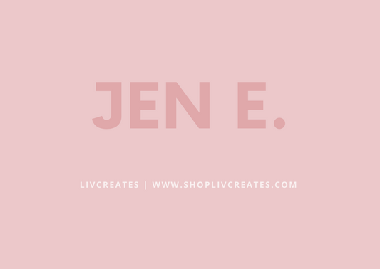 CUSTOM ORDER - JEN ERICKSON