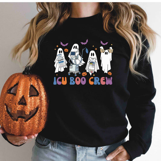 ICU BOO CREW - TEE OR CREW