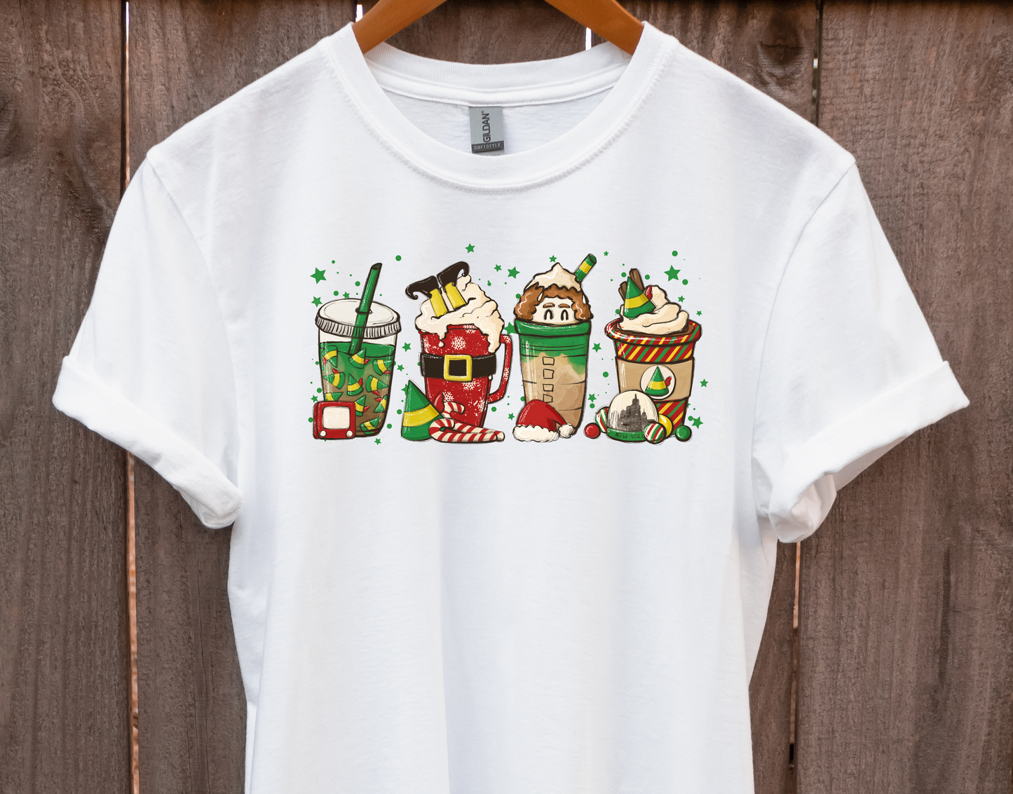 ELF HOLIDAY DRINKS - TEE OR CREW